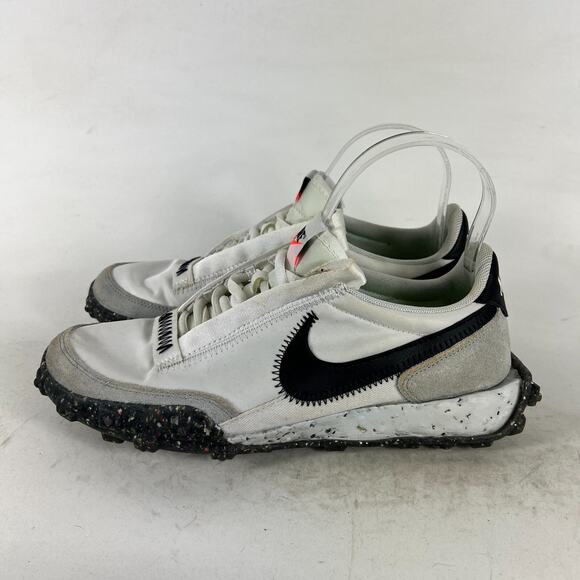 Nike Waffle Racer Crater Shoes Women's 7 White Suede Trainer Lace-Up CT1983-104 - Picture 5 of 10